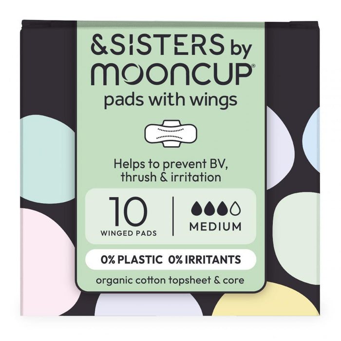 &Sisters Pads With Wings Medium 10's - Dennis the Chemist