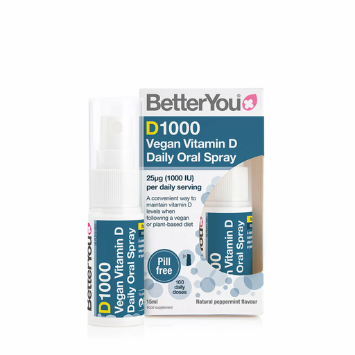 BetterYou D1000 Vegan Vitamin D Daily Oral Spray 15ml - Dennis the Chemist