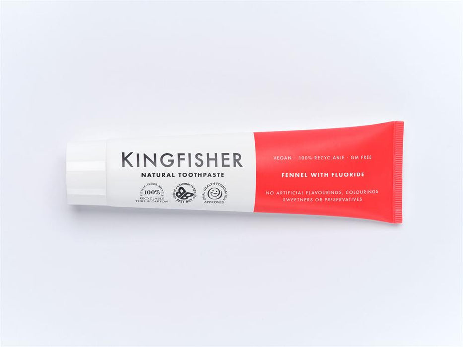 Kingfisher Natural Toothpaste Fennel with Fluoride 100ml - Dennis the Chemist