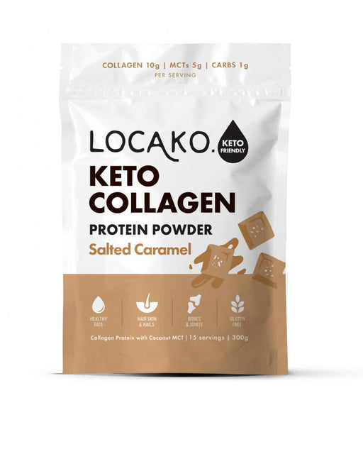 Locako Keto Collagen Protein Powder Salted Caramel 300g - Dennis the Chemist