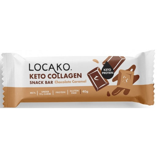 Locako Keto Collagen Snack Bar Chocolate Caramel 15x40g - Dennis the Chemist