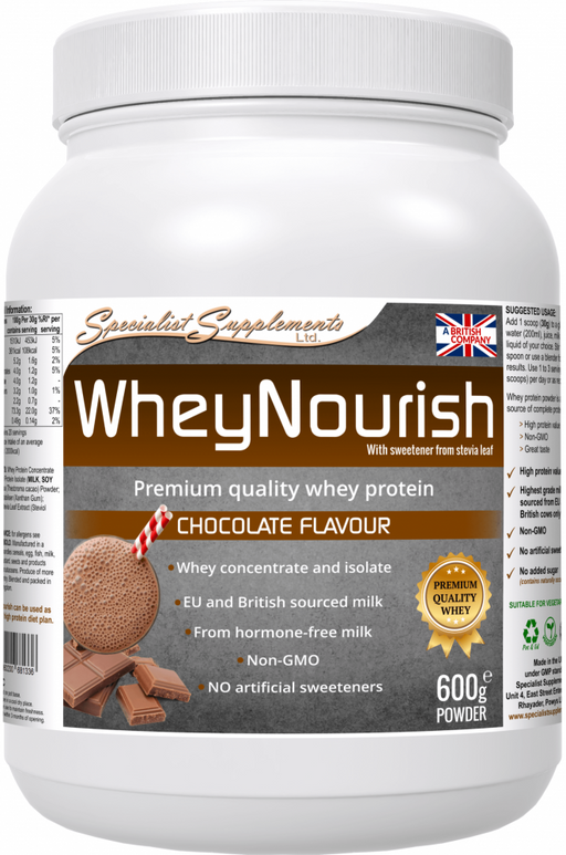 Specialist Supplements WheyNourish Chocolate 600g - Dennis the Chemist
