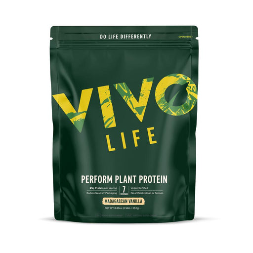 Vivo Life Perform Plant Protein Madagascan Vanilla 252g - Dennis the Chemist