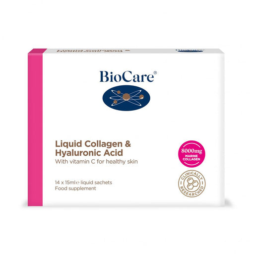 BioCare Liquid Collagen & Hyaluronic Acid 14x15ml Sachets - Dennis the Chemist