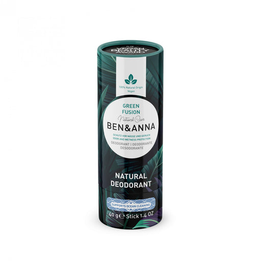 Ben & Anna Natural Deodorant Green Fusion 40g - Dennis the Chemist