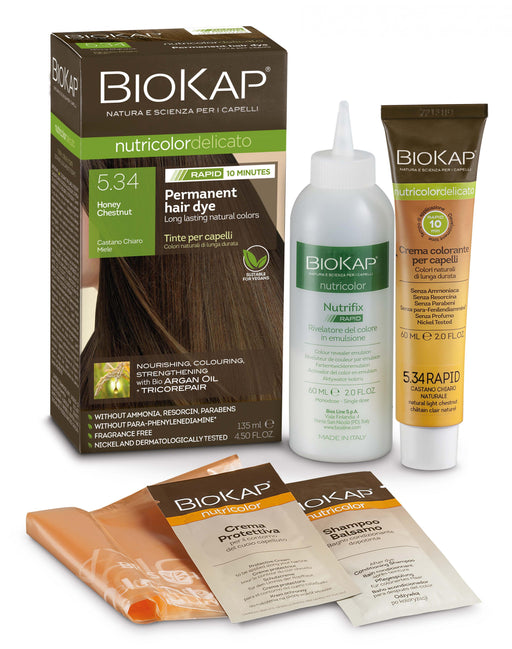 BioKap 5.34 Honey Chestnut Permanent Hair Dye 135ml - Dennis the Chemist