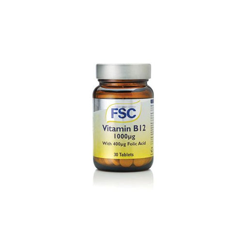 FSC Vitamin B12 1000ug with 400ug Folic Acid 30's - Dennis the Chemist