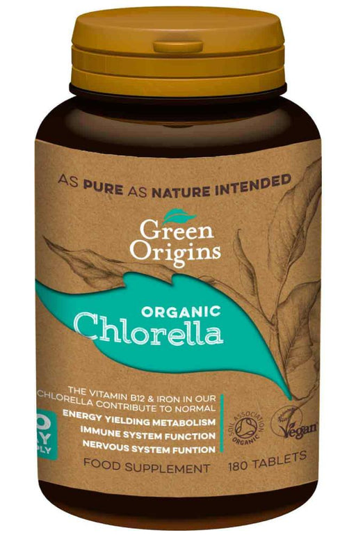 Green Origins Organic Chlorella Tablets 180's - Dennis the Chemist
