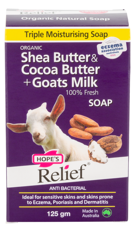 Organic Shea Butter & Cocoa Butter + Goats Milk Soap 125g - Dennis the Chemist