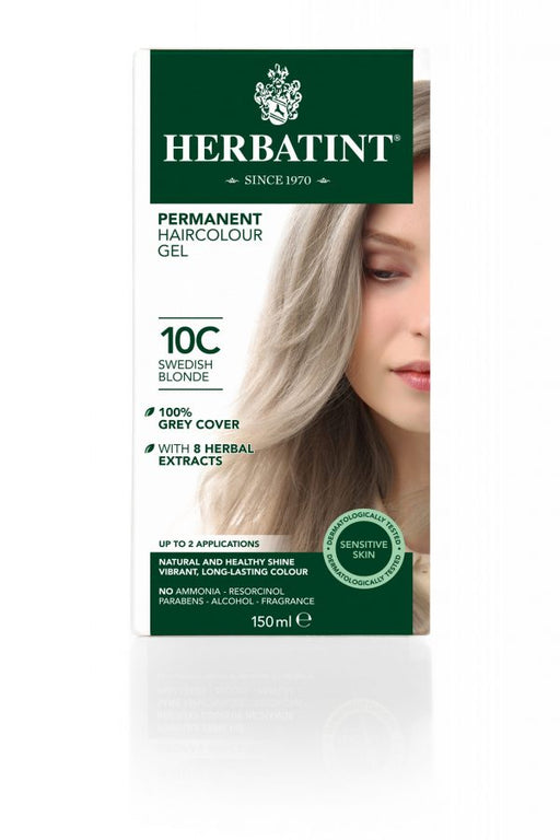 Herbatint Permanent Hair Colour Gel 10C Swedish Blonde 150ml - Dennis the Chemist