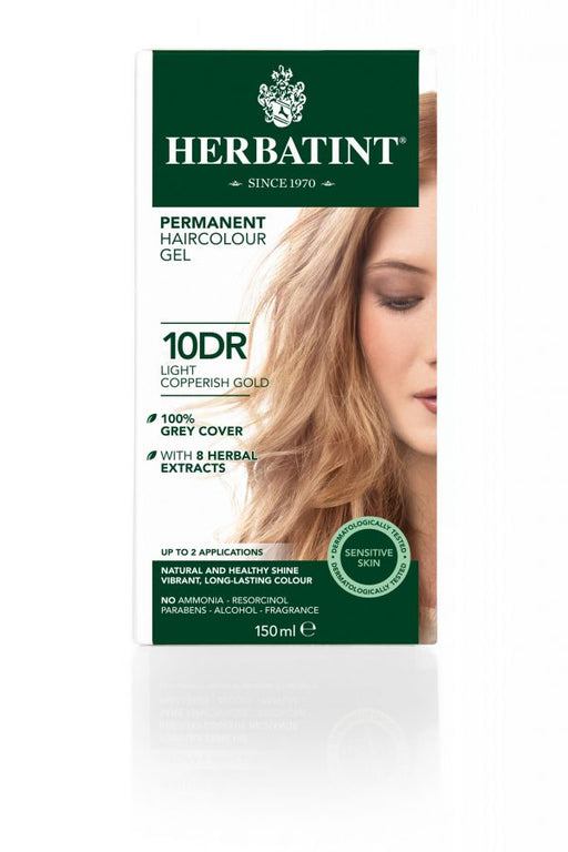 Herbatint Permanent Hair Colour Gel 10DR Light Copperish Gold 150ml - Dennis the Chemist
