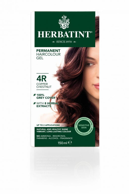 Herbatint Permanent Hair Colour Gel 4R Copper Chestnut 150ml - Dennis the Chemist