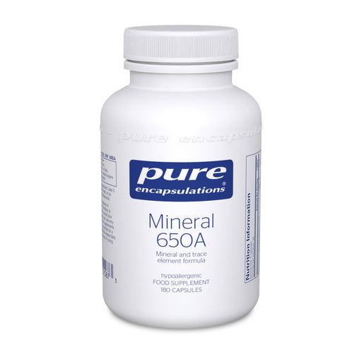 Pure Encapsulations Mineral 650A 180's - Dennis the Chemist