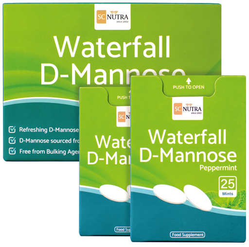 Sweet Cures Waterfall D-Mannose Peppermint 50 Mints - Dennis the Chemist
