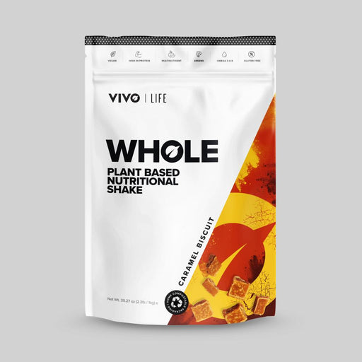 Vivo Life Whole Plant Based Nutritional Shake Caramel Biscuit 1kg - Dennis the Chemist