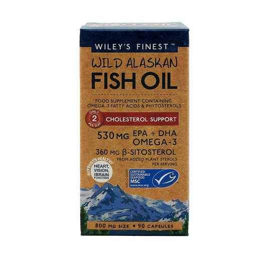Wiley's Finest Wild Alaskan Fish Oil Cholesterol Support 90's - Dennis the Chemist