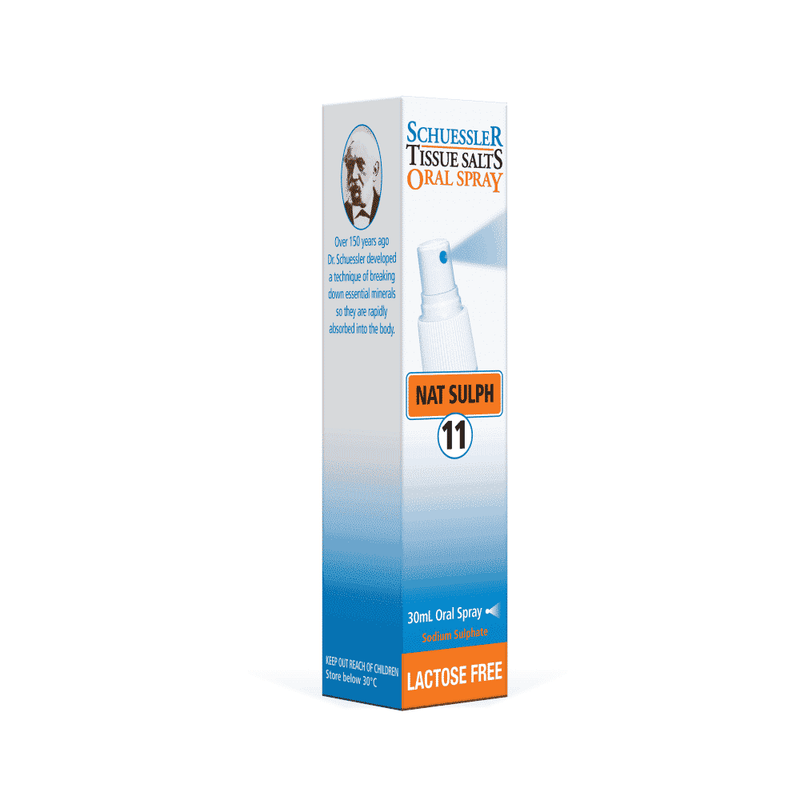 Schuessler 11 Nat Sulph Oral Spray LACTOSE FREE 30ml