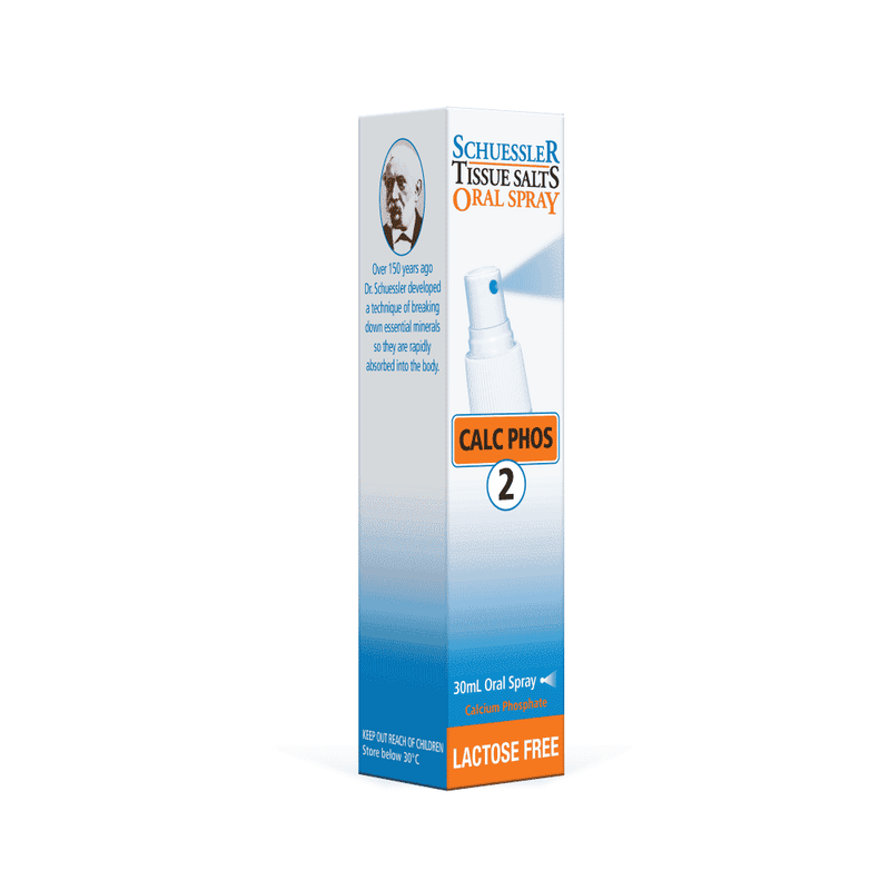 Schuessler 2 Calc Phos Oral Spray LACTOSE FREE 30ml