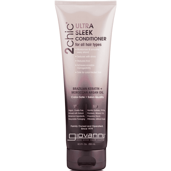 Giovanni 2chic Ultra Sleek Conditioner Brazilian Keratin + Moroccan Argan Oil  250ml