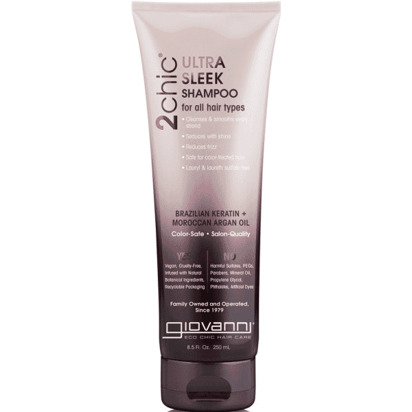 Giovanni 2chic Ultra Sleek Shampoo Brazilian Keratin + Moroccan Argan Oil 250ml