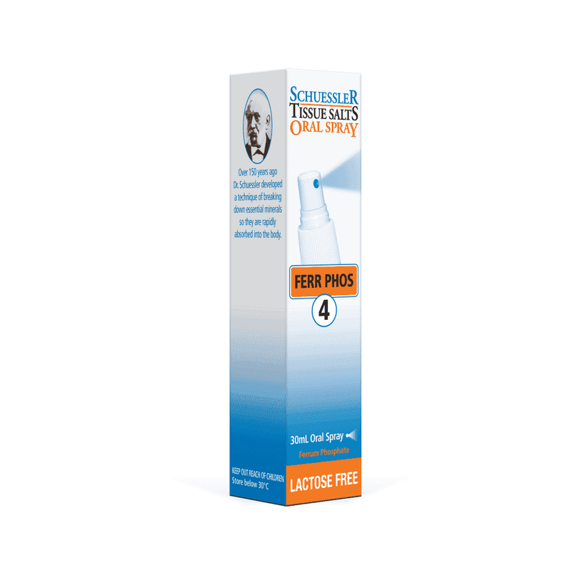 Schuessler 4 Ferr Phos Oral Spray LACTOSE FREE 30ml
