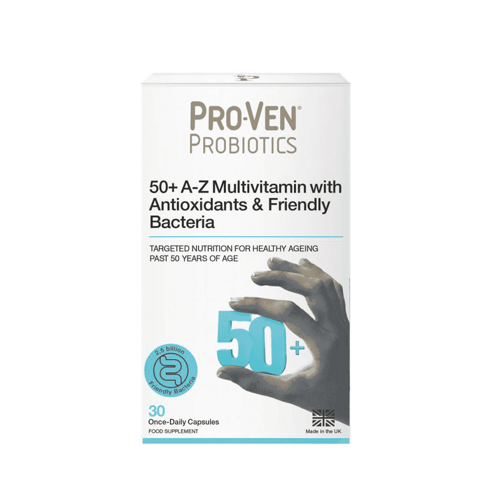Proven Biotics 50+ A-Z Multivitamin with Antioxidants & Friendly Bacteria 30s - Dennis the Chemist