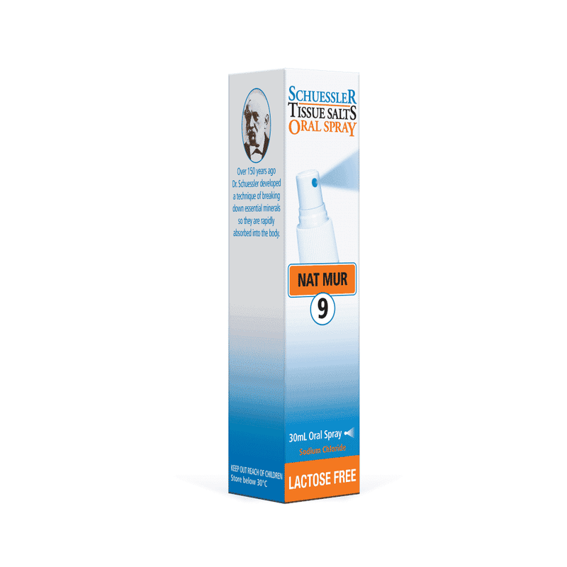 Schuessler 9 Nat Mur Oral Spray LACTOSE FREE 30ml
