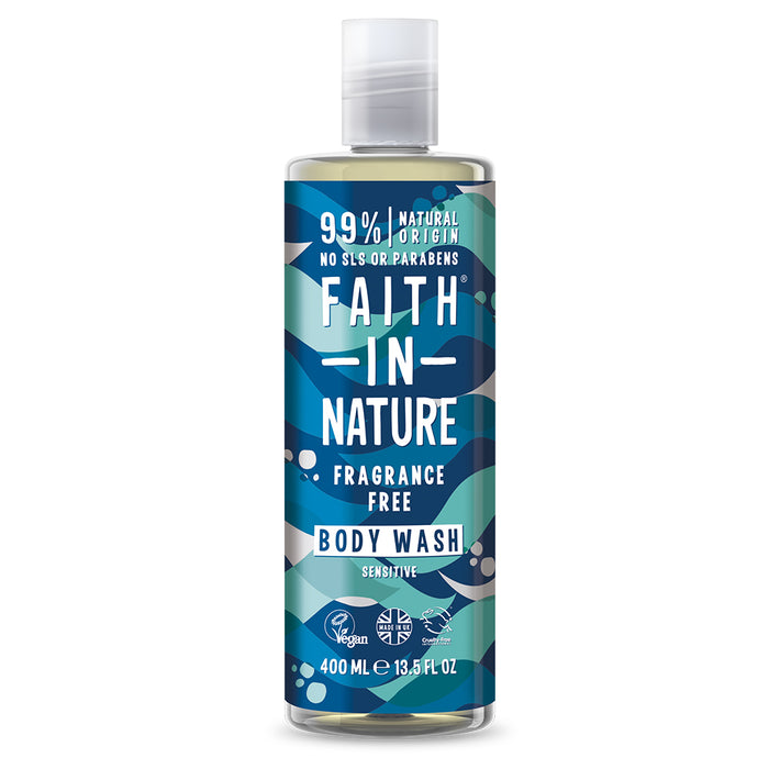 Faith in Nature Fragrance Free Body Wash 400ml - Dennis the Chemist