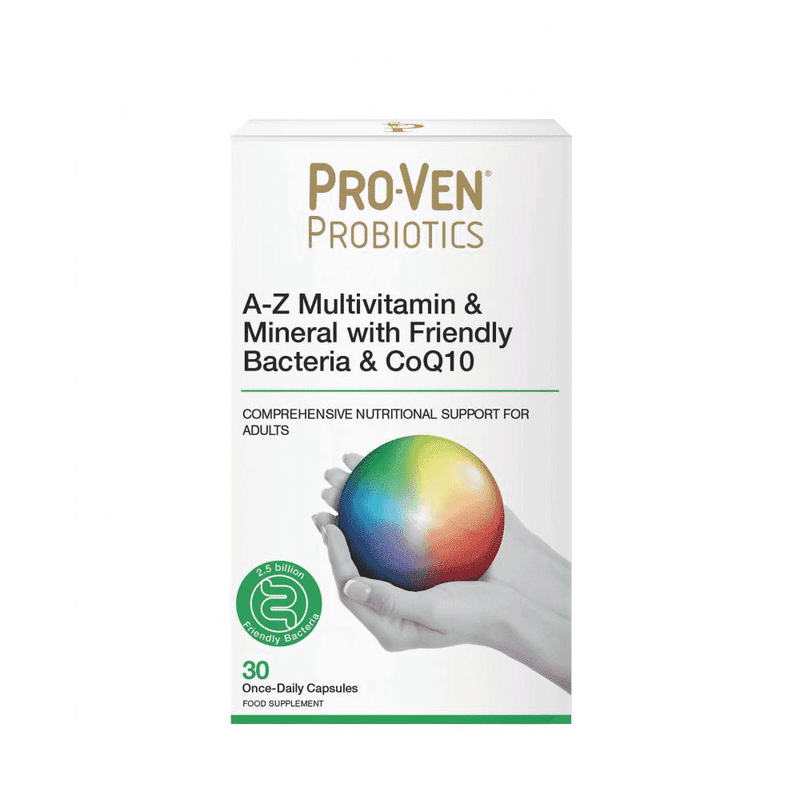 Proven Biotics A-Z Multivitamin & Mineral with Friendly Bacteria & CoQ10 30s