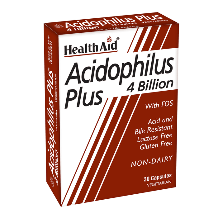 Health Aid Acidophilus Plus 4 Billion with FOS  30s