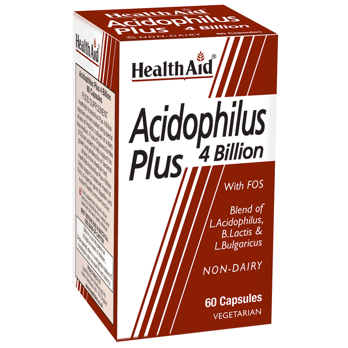 Health Aid Acidophilus Plus 4 billion with FOS  60s