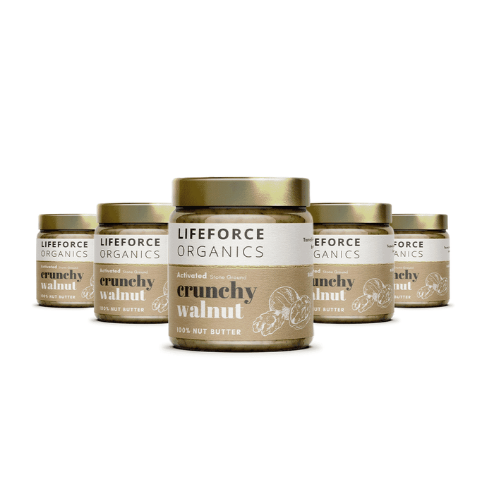 Lifeforce Organics Activated Crunchy Walnut Butter 220g x 6 CASE