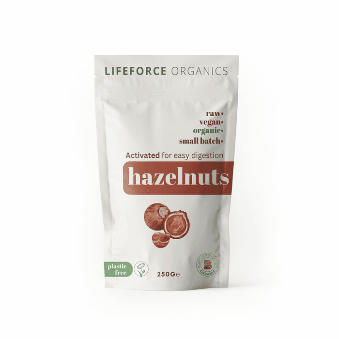 Lifeforce Organics Activated Hazelnuts 250g SINGLE