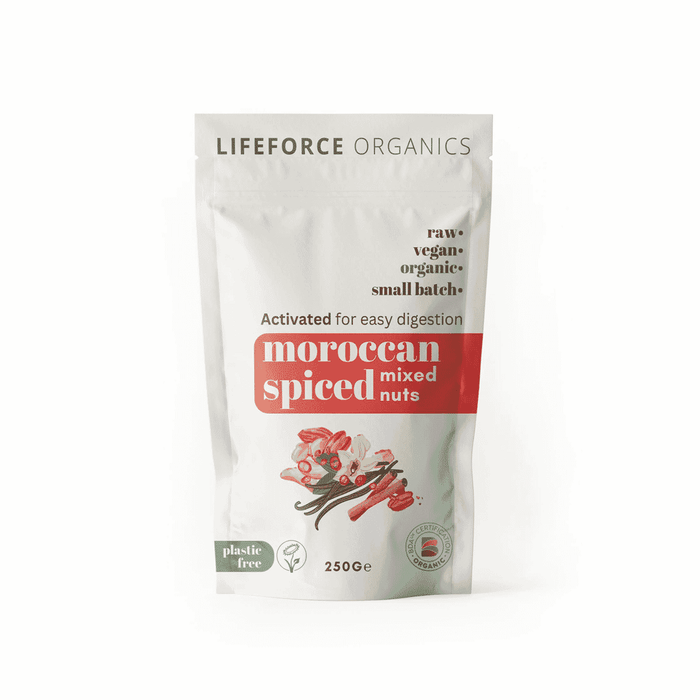 Lifeforce Organics Activated Moroccan Spiced Mixed Nuts 250g SINGLE