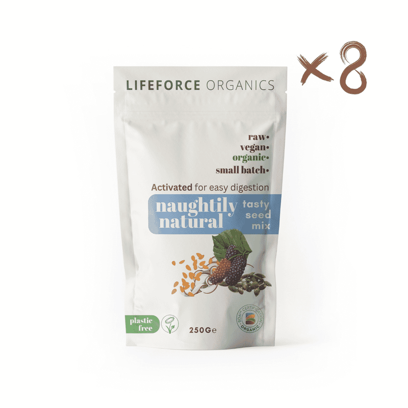 Lifeforce Organics Activated Naughtily Natural Tasty Seed Mix 250g x 8 CASE - Dennis the Chemist