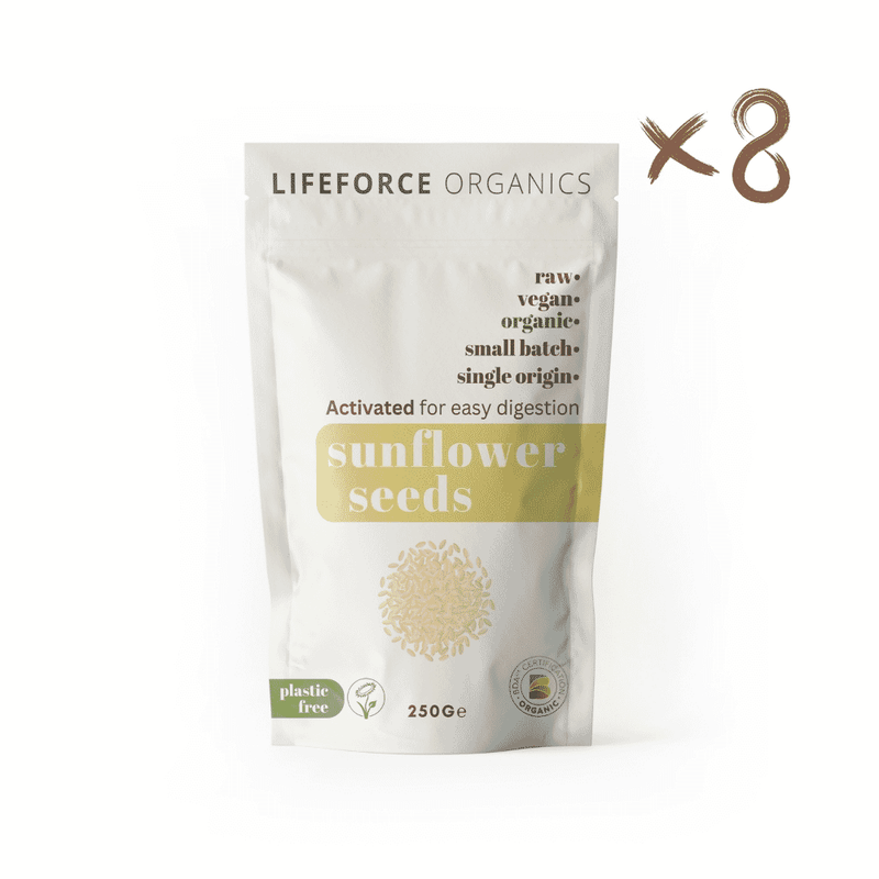 Lifeforce Organics Activated Sunflower Seeds 250g x 8 CASE - Dennis the Chemist