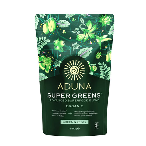 Aduna Super Greens Advanced Superfood Blend 250g - Dennis the Chemist
