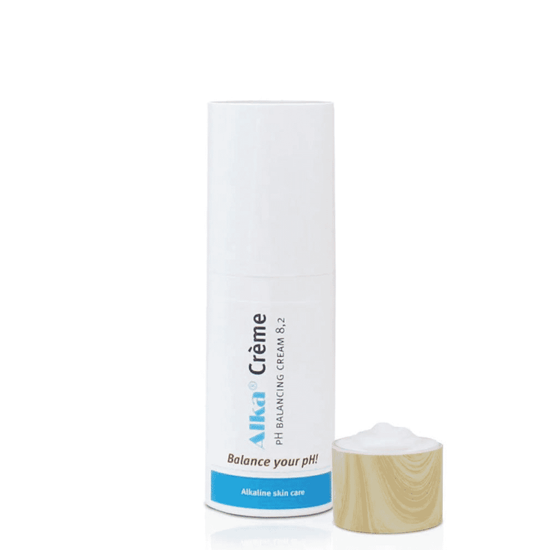 Alka Alka Crème 50ml jar with white lid and label, showcasing the skincare product from the Alka brand in a clean container.