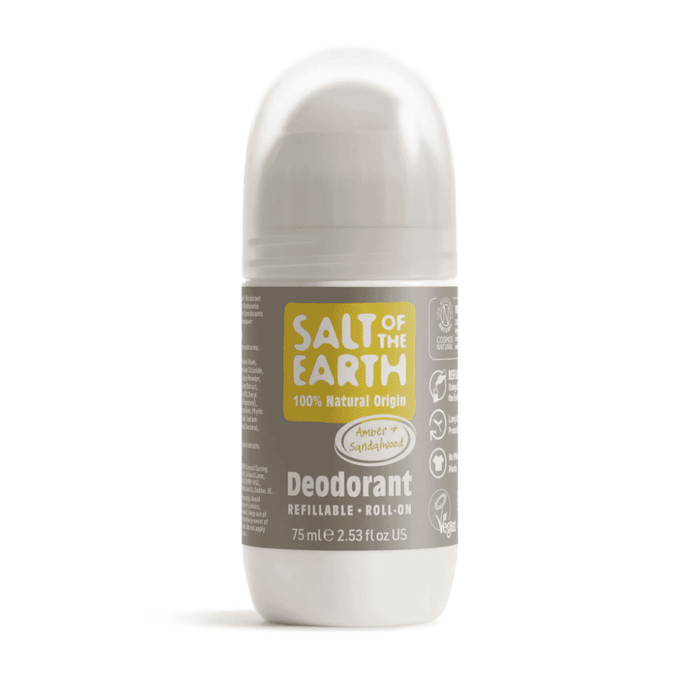 Salt of the Earth Amber & Sandalwood Deodorant Refillable Roll-On 75ml