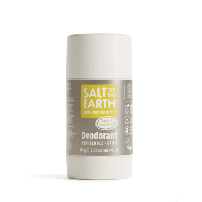 Salt of the Earth Amber & Sandalwood Deodorant Refillable Stick 84g