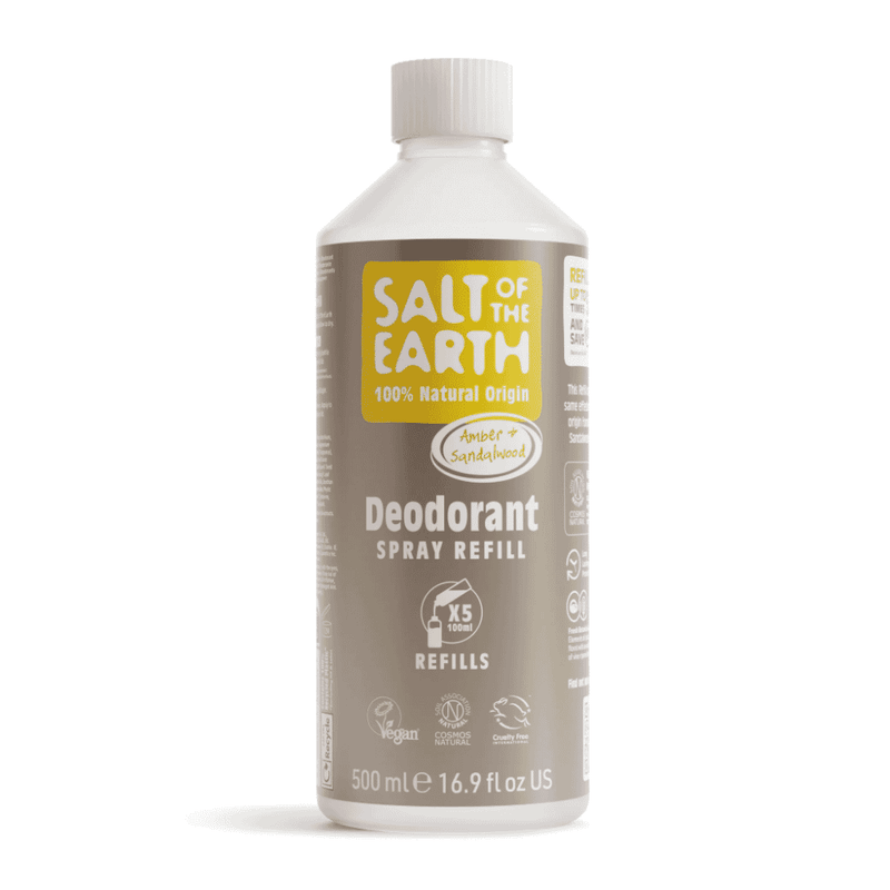 Salt of the Earth Amber & Sandalwood Deodorant Spray Refill 500ml