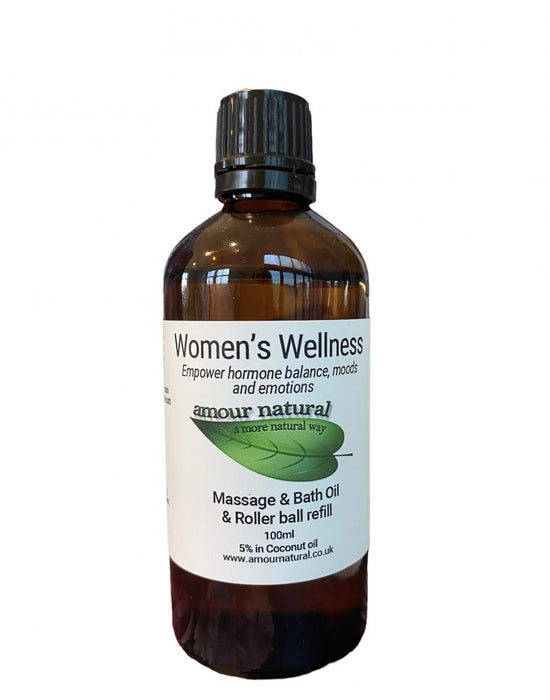 Amour Natural Women's Wellness Massage & Bath Oil & Roller Ball Refill 100ml - Dennis the Chemist