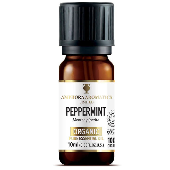 Amphora Aromatics Peppermint Organic Pure Essential Oil 10ml - Dennis the Chemist