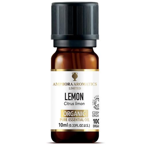 Amphora Aromatics Lemon Organic Pure Essential Oil 10ml - Dennis the Chemist