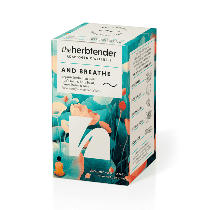 The Herbtender And Breathe Organic Herbal Tea 18s