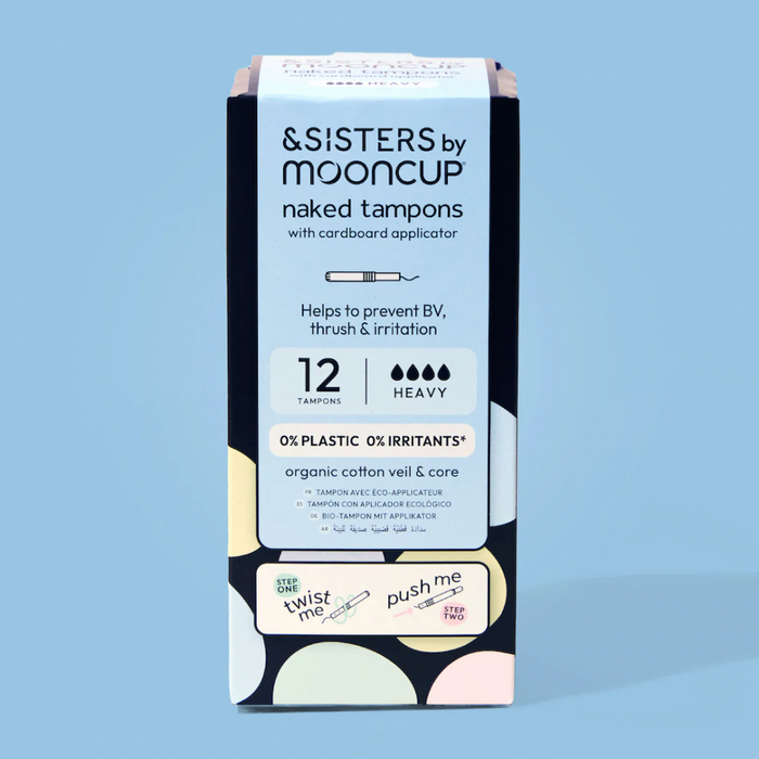 Mooncup Naked Tampons with Cardboard Applicator Heavy 12s - Dennis the Chemist