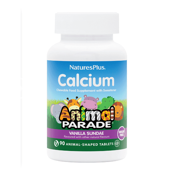 NaturesPlus Animal Parade Calcium Vanilla Sundae (Sugar Free) 90's (Purple Strip)