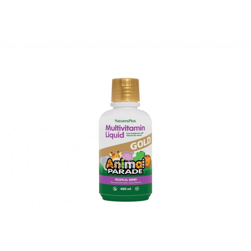 NaturesPlus Animal Parade GOLD Multivitamin Liquid Tropical Berry Flavour 480ml