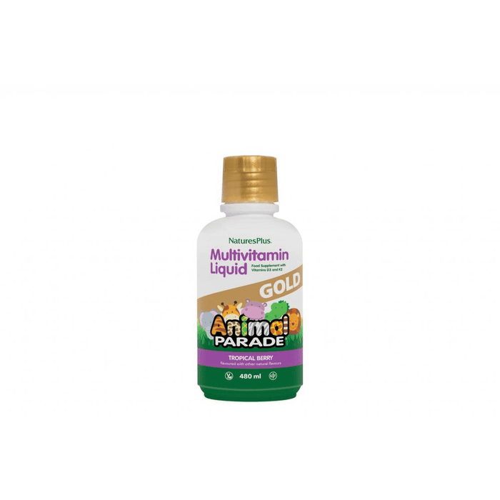 NaturesPlus Animal Parade GOLD Multivitamin Liquid Tropical Berry Flavour 480ml