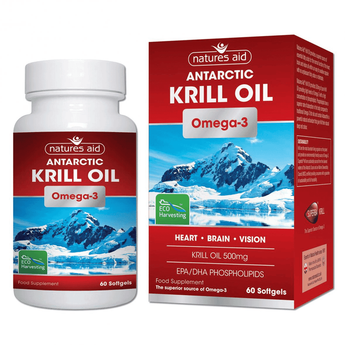 Natures Aid Antarctic Krill Oil (Omega-3) 60s